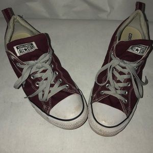 Burgundy Converse